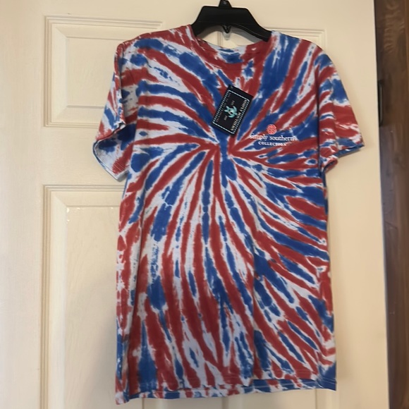 *FINAL* Simply Southern Women’s Merica Logo Short Sleeve Graphic T-Shirt: NWT: S - Picture 1 of 7